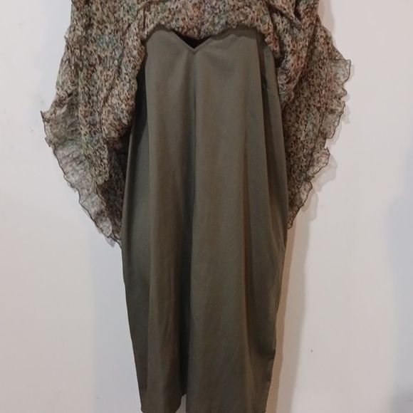 Zadig & Voltaire Reef print sheer chiffon silk dress M - Picture 10 of 16